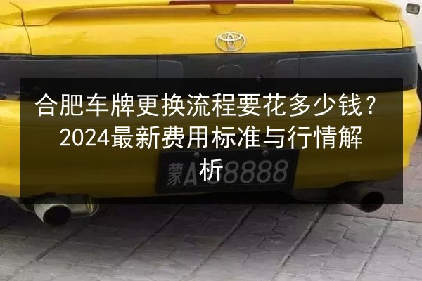合肥车牌更换流程要花多少钱?2024最新费用标准与行情解析 第3张 合肥车牌更换流程要花多少钱?2024最新费用标准与行情解析 第3张