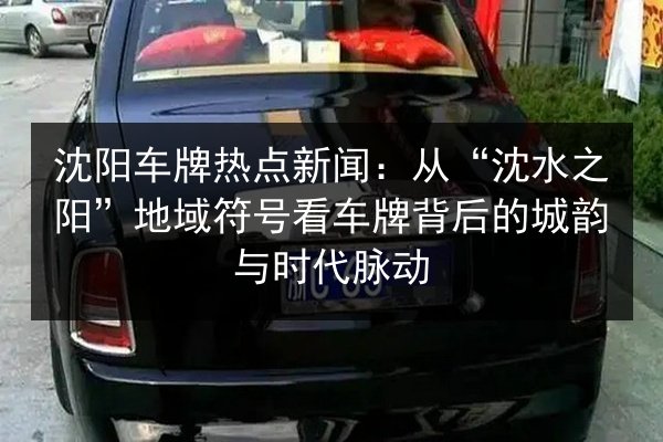 沈阳车牌热点新闻:从“沈水之阳”地域符号看车牌背后的城韵与时代脉动 第2张 沈阳车牌热点新闻:从“沈水之阳”地域符号看车牌背后的城韵与时代脉动 第2张