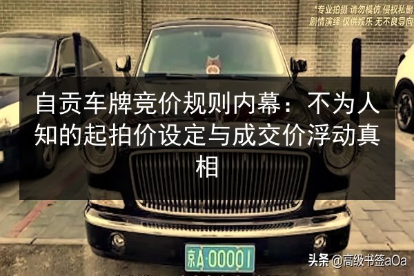 自贡车牌竞价规则内幕：不为人知的起拍价设定与成交价浮动真相