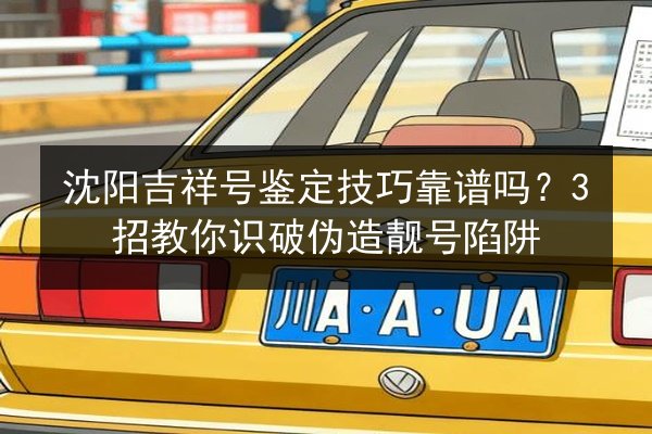沈阳吉祥号鉴定技巧靠谱吗？3招教你识破伪造靓号陷阱