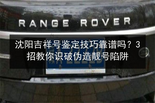 沈阳吉祥号鉴定技巧靠谱吗？3招教你识破伪造靓号陷阱 第3张