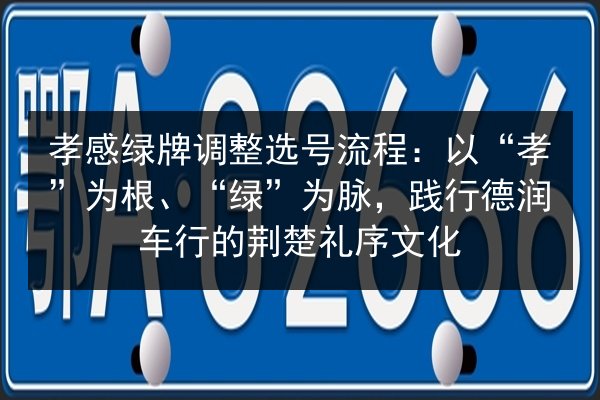 孝感绿牌调整选号流程:以“孝”为根、“绿”为脉,践行德润车行的荆楚礼序文化 第2张 孝感绿牌调整选号流程:以“孝”为根、“绿”为脉,践行德润车行的荆楚礼序文化 第2张