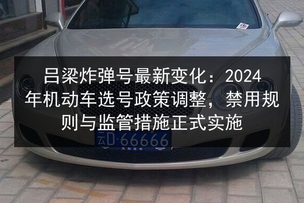 吕梁炸弹号最新变化:2024年机动车选号政策调整,禁用规则与监管措施正式实施 第3张 吕梁炸弹号最新变化:2024年机动车选号政策调整,禁用规则与监管措施正式实施 第3张