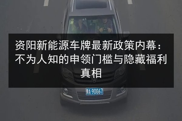 资阳新能源车牌最新政策内幕：不为人知的申领门槛与隐藏福利真相 第3张