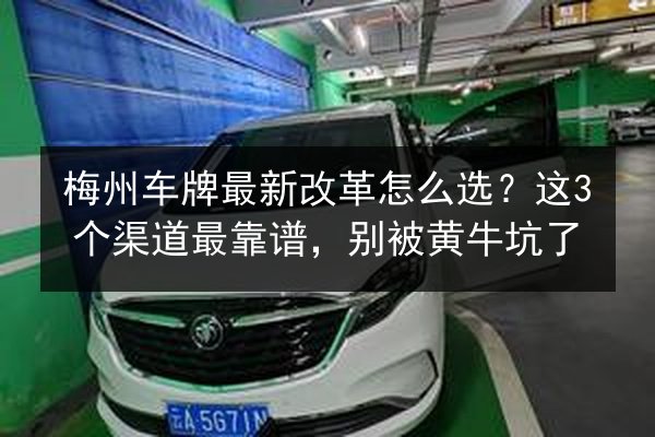 梅州车牌最新改革怎么选？这3个渠道最靠谱，别被黄牛坑了 第3张