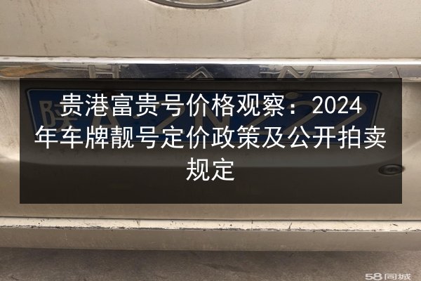 贵港富贵号价格观察:2024年车牌靓号定价政策及公开拍卖规定 第2张 贵港富贵号价格观察:2024年车牌靓号定价政策及公开拍卖规定 第2张