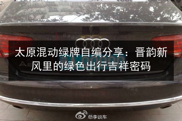 太原混动绿牌自编分享：晋韵新风里的绿色出行吉祥密码 第2张