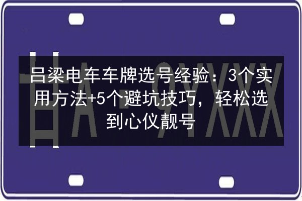 吕梁电车车牌选号经验:3个实用方法+5个避坑技巧,轻松选到心仪靓号 第3张 吕梁电车车牌选号经验:3个实用方法+5个避坑技巧,轻松选到心仪靓号 第3张