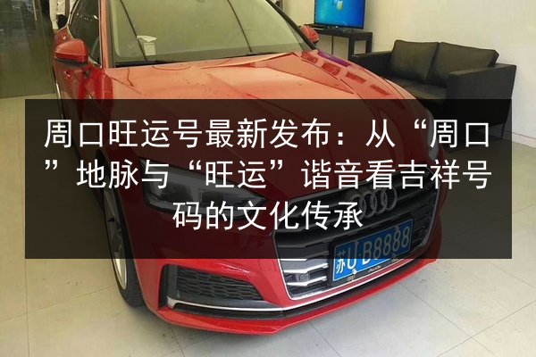 周口旺运号最新发布：从“周口”地脉与“旺运”谐音看吉祥号码的文化传承 第2张