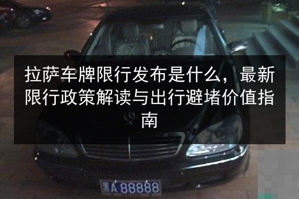 拉萨车牌限行发布是什么，最新限行政策解读与出行避堵价值指南 第2张