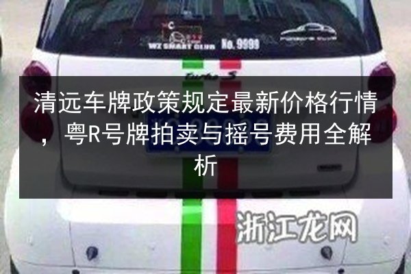 清远车牌政策规定最新价格行情，粤R号牌拍卖与摇号费用全解析 第2张