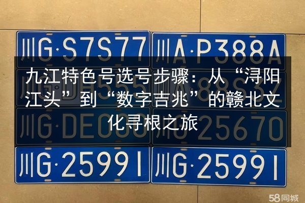 九江特色号选号步骤：从“浔阳江头”到“数字吉兆”的赣北文化寻根之旅 第2张