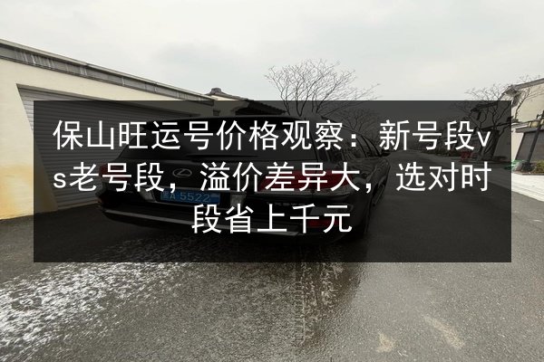 保山旺运号价格观察：新号段vs老号段，溢价差异大，选对时段省上千元 第3张