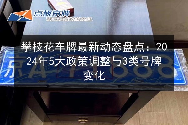 攀枝花车牌最新动态盘点：2024年5大政策调整与3类号牌变化