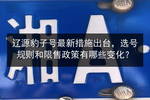 辽源豹子号最新措施出台，选号规则和限售政策有哪些变化？ 第1张