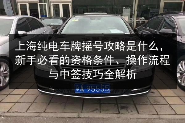 上海纯电车牌摇号攻略是什么,新手必看的资格条件、操作流程与中签技巧全解析 第2张 上海纯电车牌摇号攻略是什么,新手必看的资格条件、操作流程与中签技巧全解析 第2张