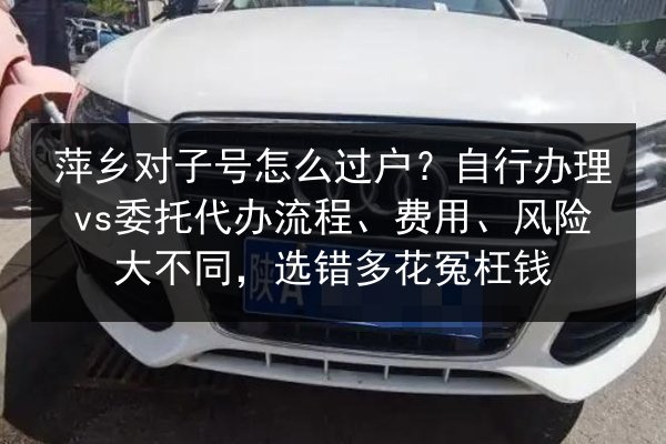 萍乡对子号怎么过户?自行办理vs委托代办流程、费用、风险大不同,选错多花冤枉钱 第1张 萍乡对子号怎么过户?自行办理vs委托代办流程、费用、风险大不同,选错多花冤枉钱 第1张