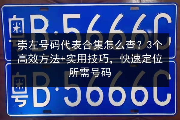 崇左号码代表合集怎么查?3个高效方法+实用技巧,快速定位所需号码 第2张 崇左号码代表合集怎么查?3个高效方法+实用技巧,快速定位所需号码 第2张