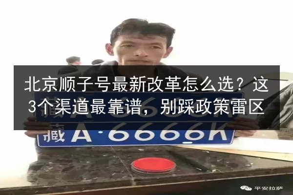 北京顺子号最新改革怎么选?这3个渠道最靠谱,别踩政策雷区 第3张 北京顺子号最新改革怎么选?这3个渠道最靠谱,别踩政策雷区 第3张