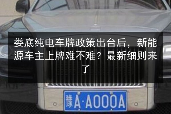 娄底纯电车牌政策出台后，新能源车主上牌难不难？最新细则来了 第3张