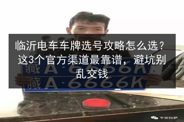 临沂电车车牌选号攻略怎么选？这3个官方渠道最靠谱，避坑别乱交钱