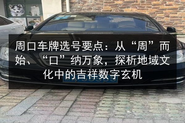 周口车牌选号要点：从“周”而始、“口”纳万象，探析地域文化中的吉祥数字玄机