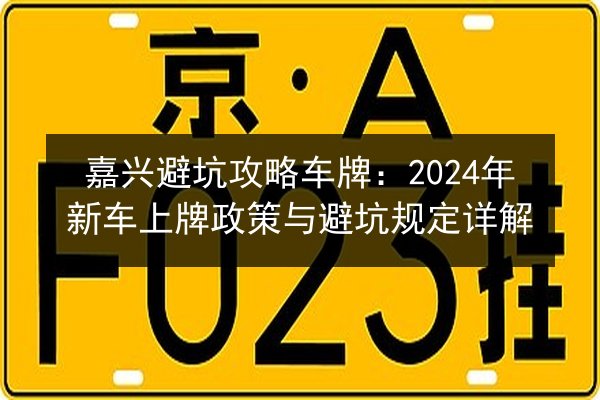 嘉兴避坑攻略车牌:2024年新车上牌政策与避坑规定详解 第2张 嘉兴避坑攻略车牌:2024年新车上牌政策与避坑规定详解 第2张
