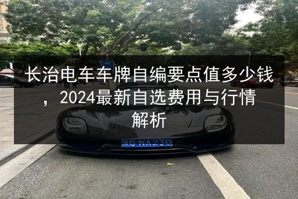 长治电车车牌自编要点值多少钱，2024最新自选费用与行情解析