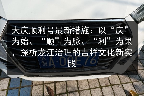 大庆顺利号最新措施：以“庆”为始、“顺”为脉、“利”为果，探析龙江治理的吉祥文化新实践