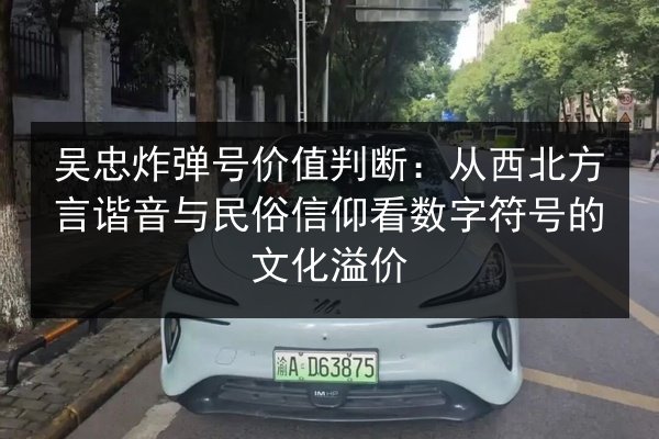 吴忠炸弹号价值判断:从西北方言谐音与民俗信仰看数字符号的文化溢价 第1张 吴忠炸弹号价值判断:从西北方言谐音与民俗信仰看数字符号的文化溢价 第1张