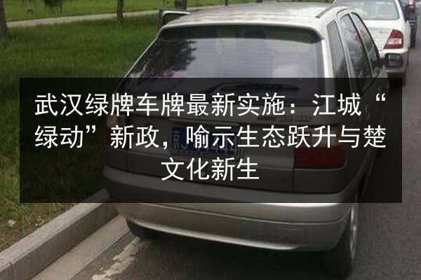 武汉绿牌车牌最新实施:江城“绿动”新政,喻示生态跃升与楚文化新生 第3张 武汉绿牌车牌最新实施:江城“绿动”新政,喻示生态跃升与楚文化新生 第3张