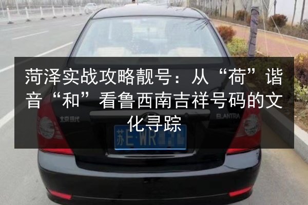 菏泽实战攻略靓号：从“荷”谐音“和”看鲁西南吉祥号码的文化寻踪 第1张