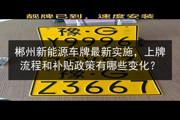 郴州新能源车牌最新实施,上牌流程和补贴政策有哪些变化? 第2张 郴州新能源车牌最新实施,上牌流程和补贴政策有哪些变化? 第2张