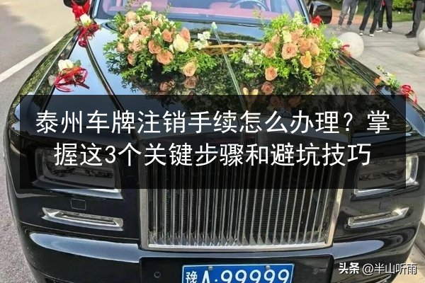 泰州车牌注销手续怎么办理?掌握这3个关键步骤和避坑技巧 第2张 泰州车牌注销手续怎么办理?掌握这3个关键步骤和避坑技巧 第2张
