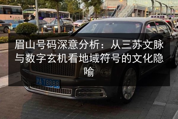 眉山号码深意分析:从三苏文脉与数字玄机看地域符号的文化隐喻 第1张 眉山号码深意分析:从三苏文脉与数字玄机看地域符号的文化隐喻 第1张