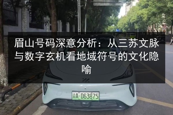 眉山号码深意分析:从三苏文脉与数字玄机看地域符号的文化隐喻 第3张 眉山号码深意分析:从三苏文脉与数字玄机看地域符号的文化隐喻 第3张