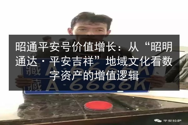 昭通平安号价值增长：从“昭明通达·平安吉祥”地域文化看数字资产的增值逻辑 第1张