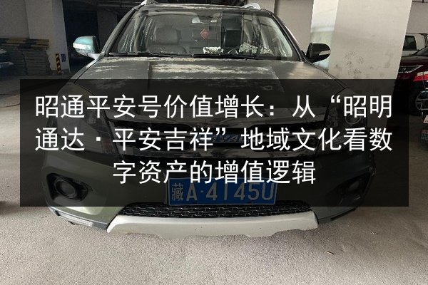 昭通平安号价值增长：从“昭明通达·平安吉祥”地域文化看数字资产的增值逻辑 第3张