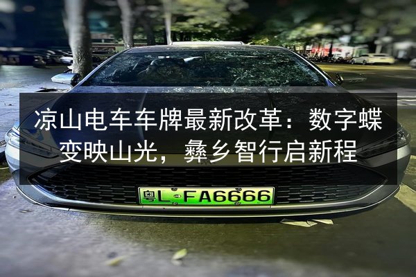 凉山电车车牌最新改革：数字蝶变映山光，彝乡智行启新程