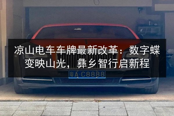 凉山电车车牌最新改革:数字蝶变映山光,彝乡智行启新程 第2张 凉山电车车牌最新改革:数字蝶变映山光,彝乡智行启新程 第2张