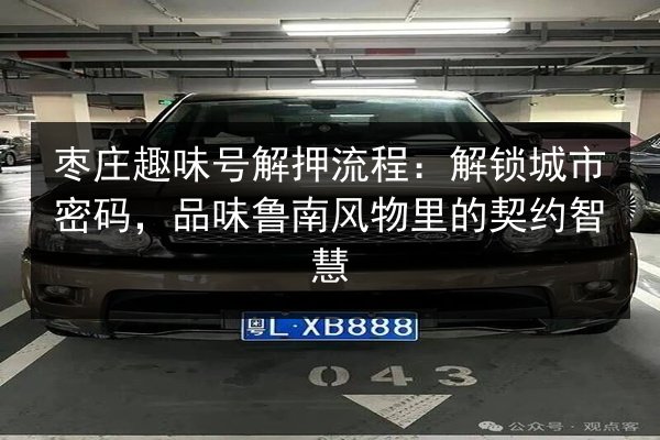 枣庄趣味号解押流程:解锁城市密码,品味鲁南风物里的契约智慧 第3张 枣庄趣味号解押流程:解锁城市密码,品味鲁南风物里的契约智慧 第3张