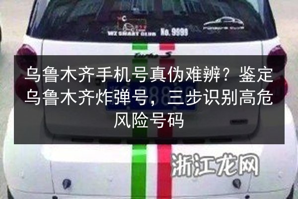 乌鲁木齐手机号真伪难辨？鉴定乌鲁木齐炸弹号，三步识别高危风险号码
