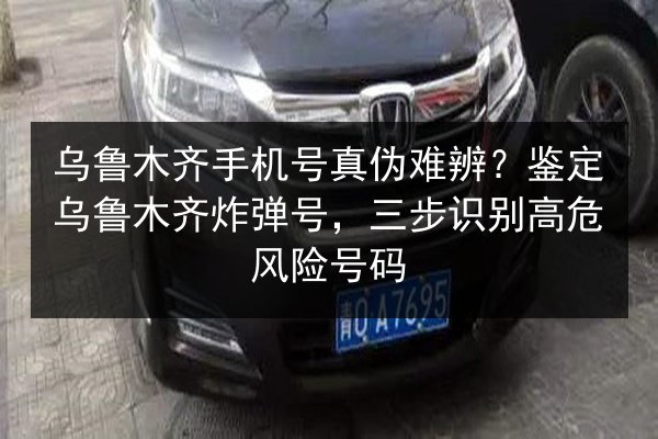 乌鲁木齐手机号真伪难辨？鉴定乌鲁木齐炸弹号，三步识别高危风险号码 第2张