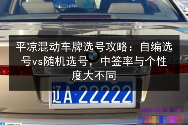 平凉混动车牌选号攻略：自编选号vs随机选号，中签率与个性度大不同