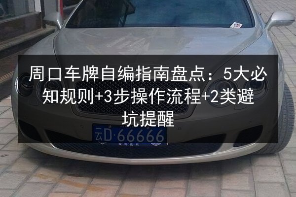 周口车牌自编指南盘点:5大必知规则+3步操作流程+2类避坑提醒 第2张 周口车牌自编指南盘点:5大必知规则+3步操作流程+2类避坑提醒 第2张