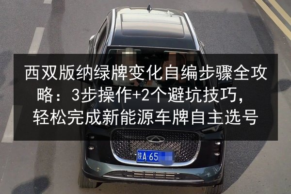 西双版纳绿牌变化自编步骤全攻略:3步操作+2个避坑技巧,轻松完成新能源车牌自主选号 第2张 西双版纳绿牌变化自编步骤全攻略:3步操作+2个避坑技巧,轻松完成新能源车牌自主选号 第2张