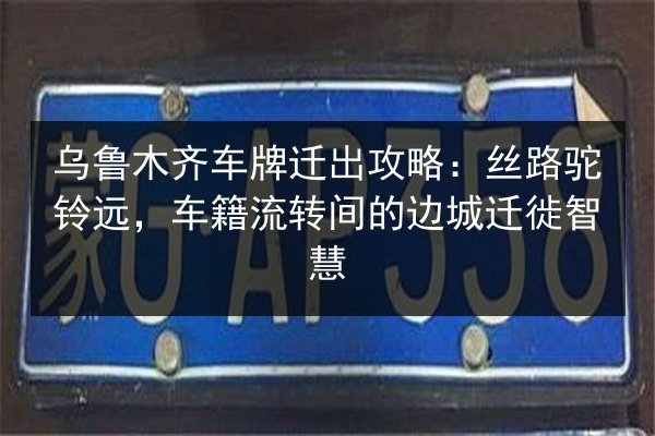 乌鲁木齐车牌迁出攻略：丝路驼铃远，车籍流转间的边城迁徙智慧