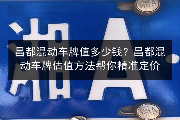 昌都混动车牌值多少钱？昌都混动车牌估值方法帮你精准定价