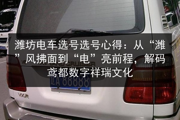 潍坊电车选号选号心得：从“潍”风拂面到“电”亮前程，解码鸢都数字祥瑞文化 第3张