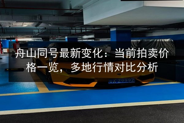 舟山同号最新变化：当前拍卖价格一览，多地行情对比分析